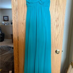Elegant Teal Evening Gown